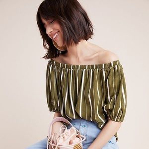 Anthropologie Elodie off-shoulder top, XS, NWT